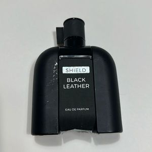 Mens Shield Black Leather Cologne